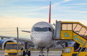 Airbus A220 am Airport Graz
