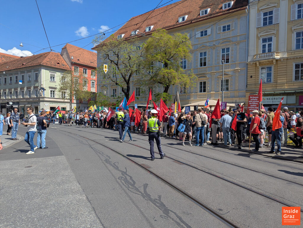 Aufmarsch der KPÖ am 1. Mai in Graz