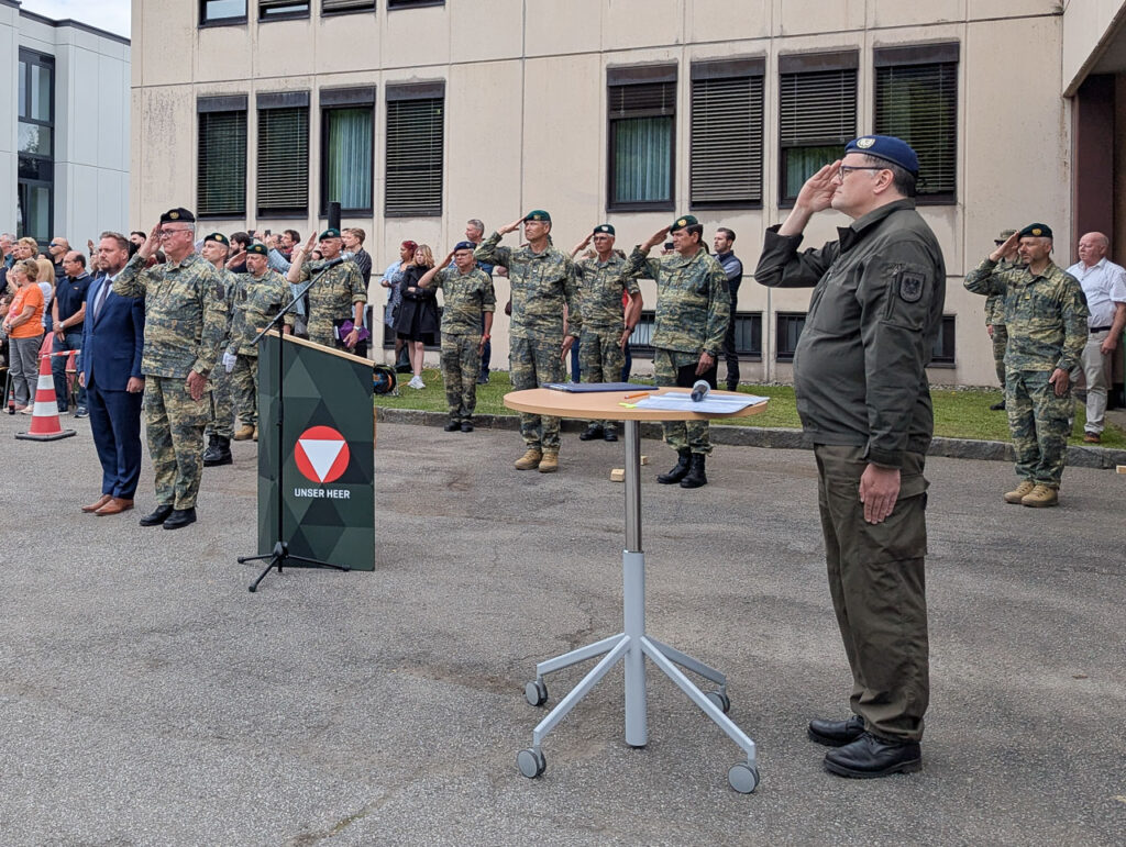 Bundesheer Offiziere bei Feierlichkeiten