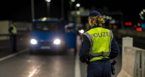 Grenzkontrolle der Polizei