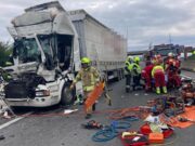 LKW Unfall auf der A9 bei Unterpremstätten