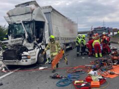 LKW Unfall auf der A9 bei Unterpremstätten