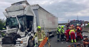LKW Unfall auf der A9 bei Unterpremstätten