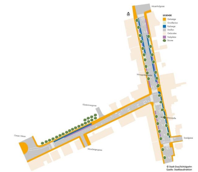Münzgrabenstraße Bauarbeiten