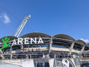 Polizei vor Fußballstadion