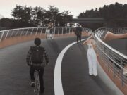 Radbrücke im Süden von Graz wird gebaut