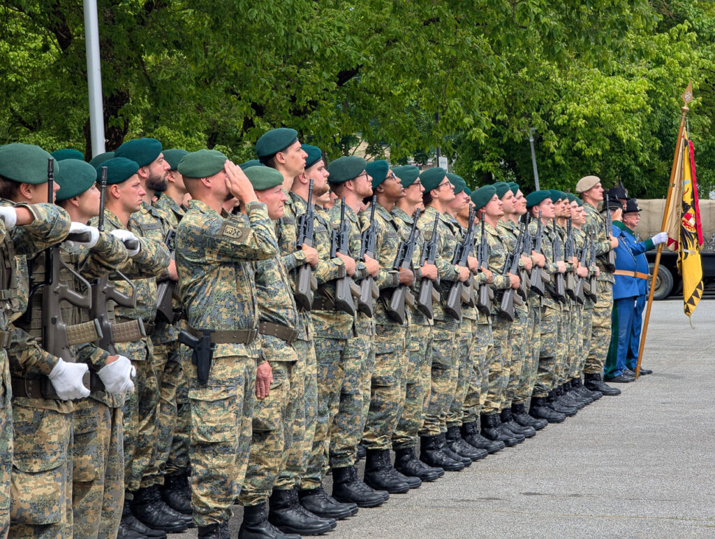 Bundesheer Rekruten geloben ihren Treueeid