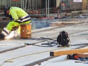 Strassenbahnschienen Arbeiten