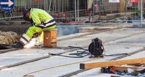 Strassenbahnschienen Arbeiten