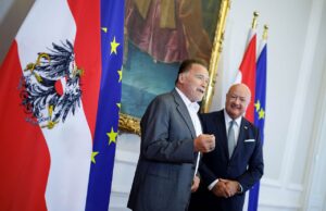 Schwarzenegger besucht Bundeskanzleramt