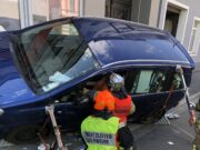 Unfall Auto Graz Hauswand