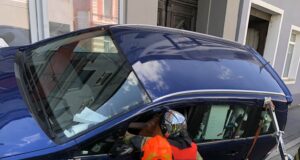 Unfall Auto Graz Hauswand