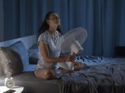 Ventilator Frau Schlafzimmer