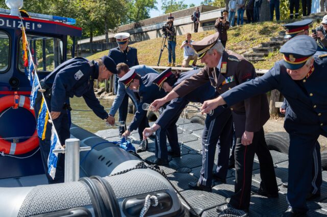 Boottaufe Polizeiboot Steiermark