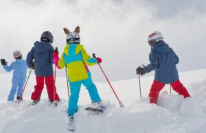 Kinder Skifahren