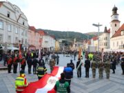 Flaggenparade in Leoben