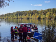 Suchaktion Mur Polizei Feuerwehr