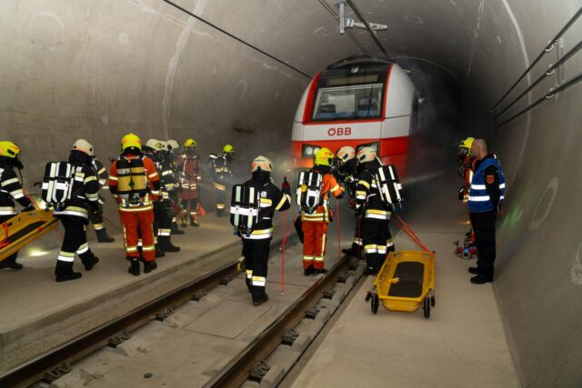 Tunnelübung Koralmtunnel