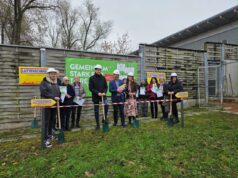 Spatenstich vom Hndebereich in der Arche Noah Graz