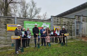 Spatenstich vom Hndebereich in der Arche Noah Graz