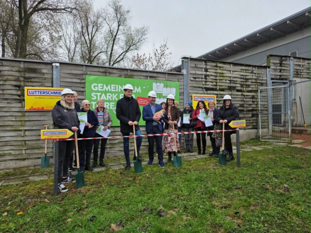 Spatenstich vom Hndebereich in der Arche Noah Graz