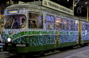 Grazer Adventbim bringt Weihnachtszauber auf die Schienen Adventbim Tramway Museum Graz