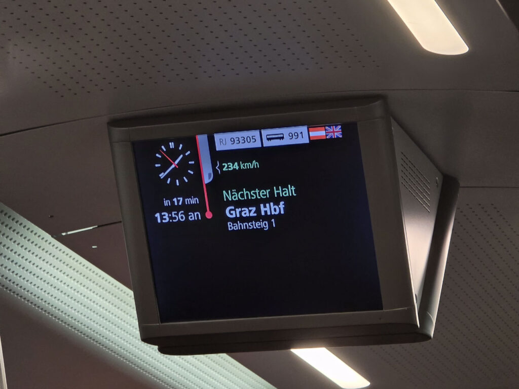 Koralmbahn Geschwindigkeit