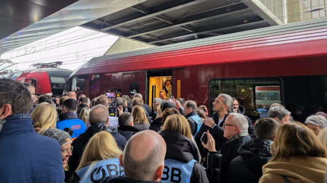 Koralmbahn Premierenfahrt Ankunft in Klagenfurt Koralmbahn Premierenfahrt Ankunft in Klagenfurt