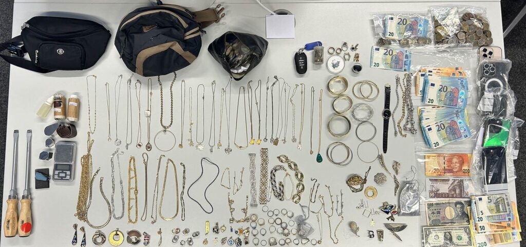 Diebesgut bei Festnahme