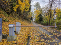 Teilsperre am Schloßberg am 2. März wegen Hubschraubereinsatz Schlossberg Auffahrt
