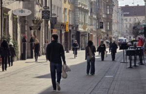Schmiedgasse Radfahrer