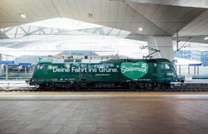 Neue Steiermark-Lok der ÖBB vorgestellt Grüne Steiermark ÖBB Lok