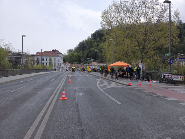 Keplerbrücke gesperrt Keplerbrücke gesperrt