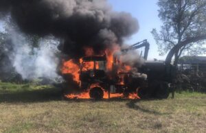 LKW Brand in Graz Puntigam