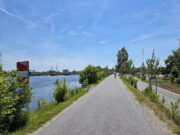 Murradweg beim Kraftwerk Puntigam