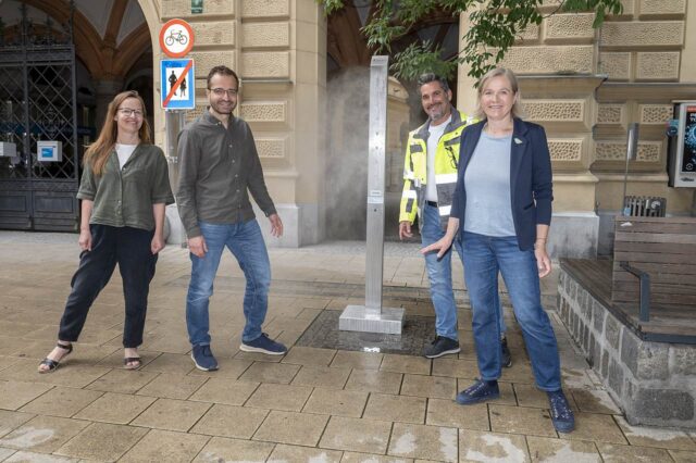 Sprühnebellanzen gegen die Hitze in Graz im Test Sprühnebellanzen gegen die Hitze in Graz im Test