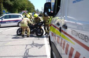 Motorrad Unfall beim Schwarzlsee