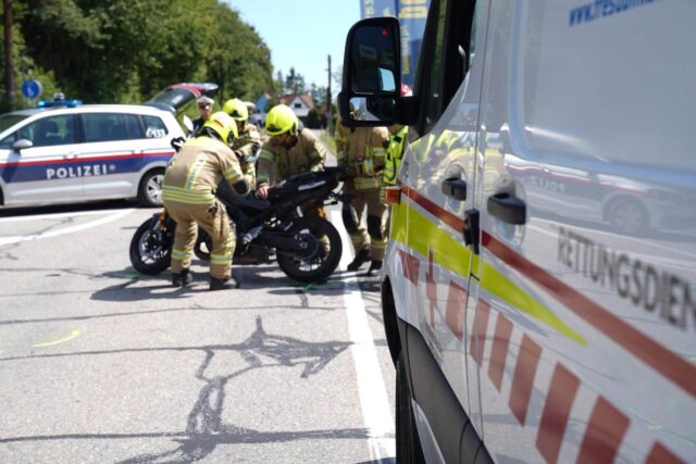 Motorrad Unfall beim Schwarzlsee Motorrad Unfall beim Schwarzlsee