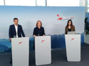 AUA stellt Flugverbindung Graz-Wien im Oktober ein AUA Pressekonferenz Wien