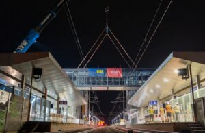 Bahnhof Flughafen Graz erhält neuen Personensteg Personensteg Bahnhof Flughafen Graz
