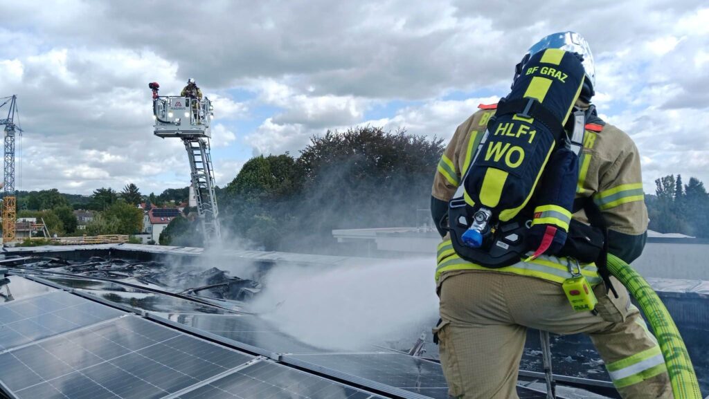 Brand Flachach PV-Anlage