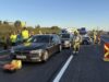 Vier Autos in Auffahrunfall verwickelt: Zwei Verletzte auf der A9 Auffahrunfall auf der A9