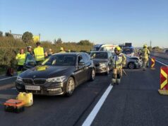 Vier Autos in Auffahrunfall verwickelt: Zwei Verletzte auf der A9 Auffahrunfall auf der A9